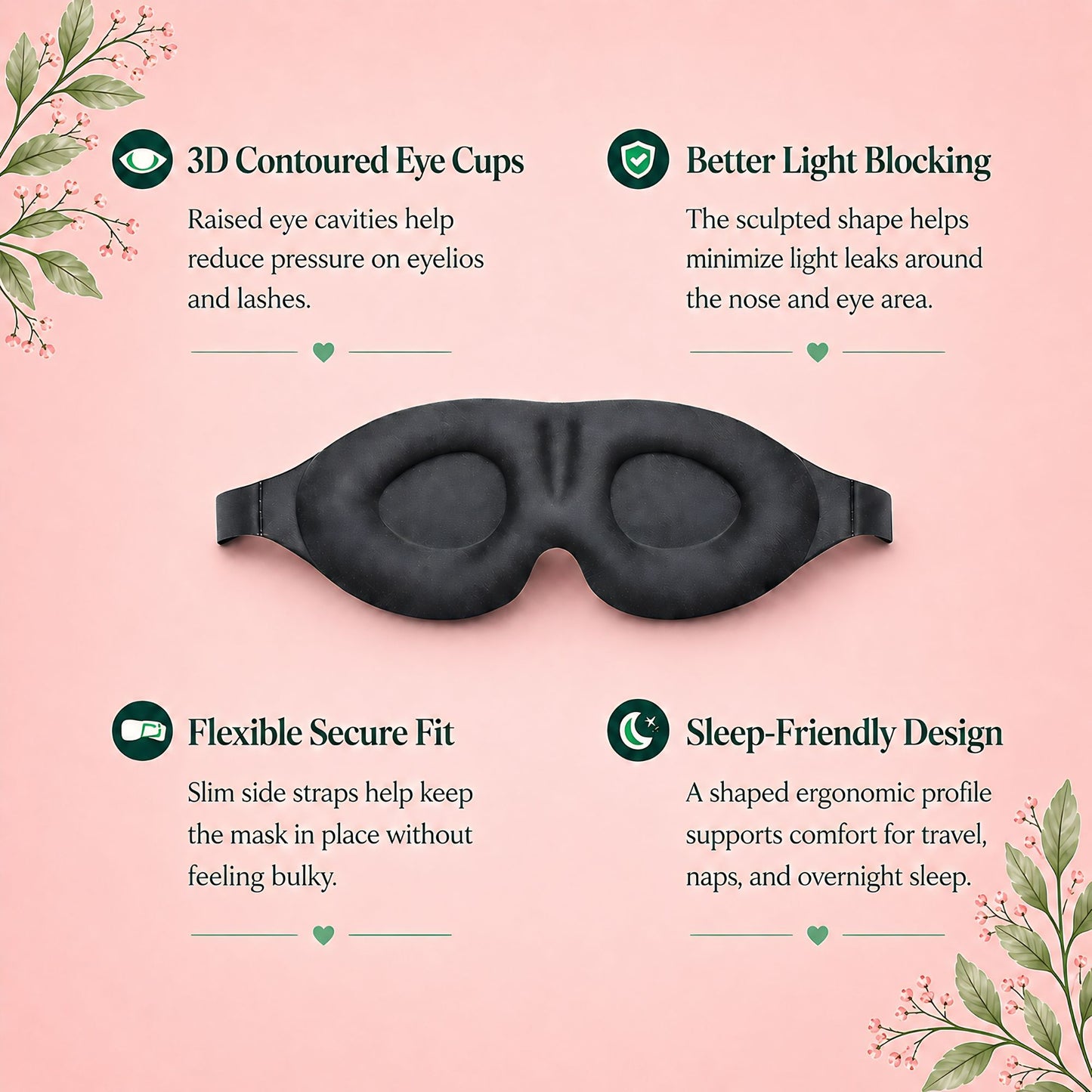 DeepSleep™ 3D Eye Pressure Sleeping Mask