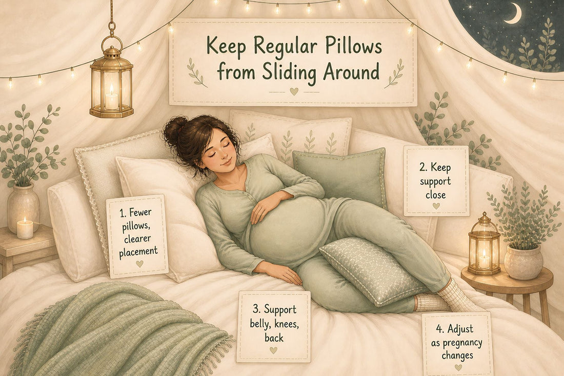 Keep Regular Pillows from Sliding Around