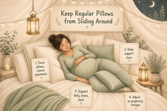 Keep Regular Pillows from Sliding Around